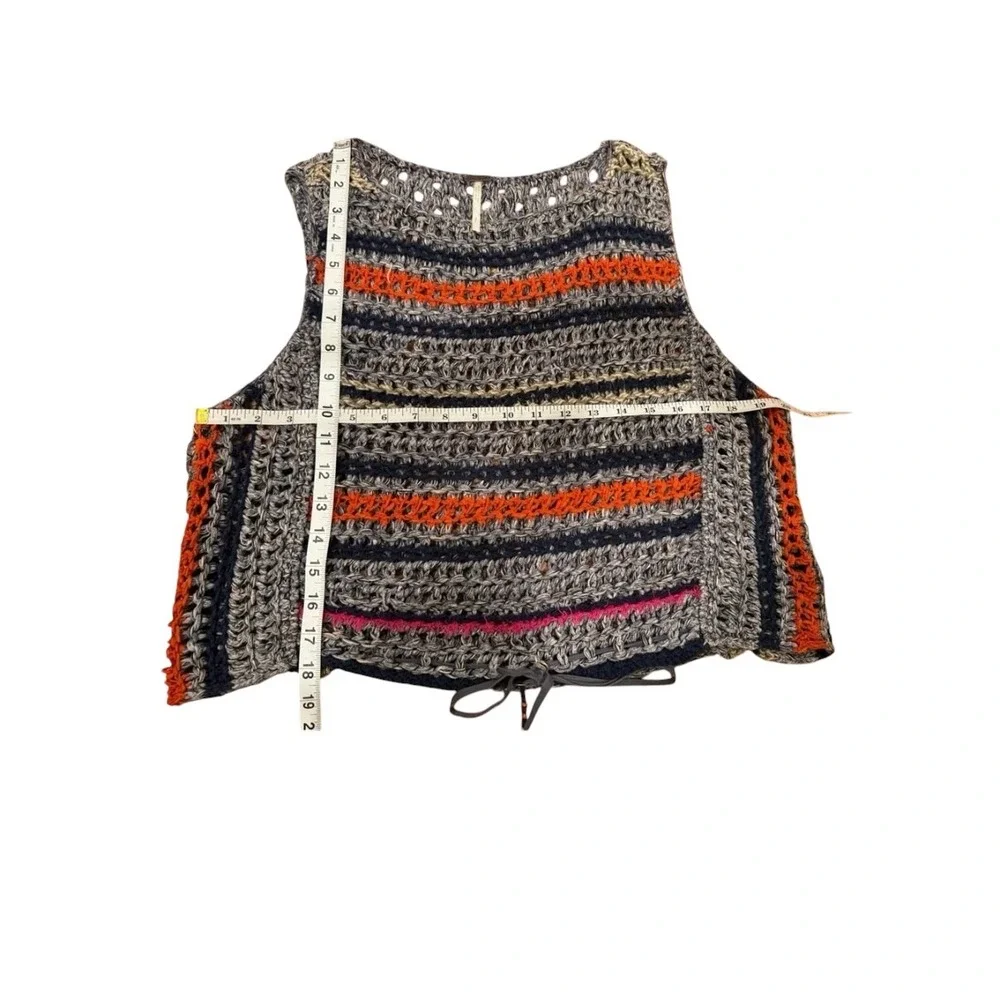 Free People Step Outside Open‎ Knit Crocheted Cropped Tank